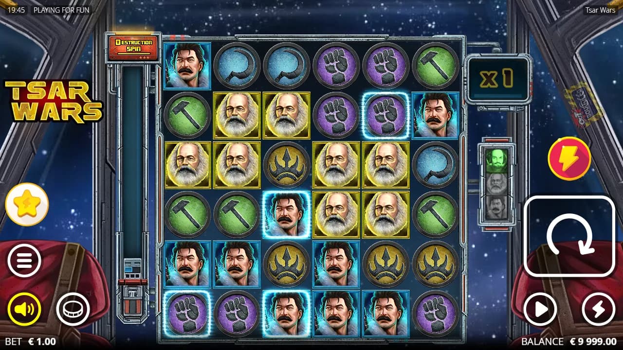 Tsar Wars zrzut ekranu funkcji bonusowej