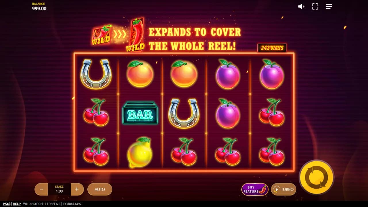 Wild Hot Chilli Reels 2 zrzut ekranu funkcji bonusowej