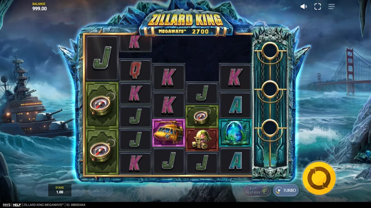 Zillard King Megaways™ zrzut ekranu funkcji bonusowej