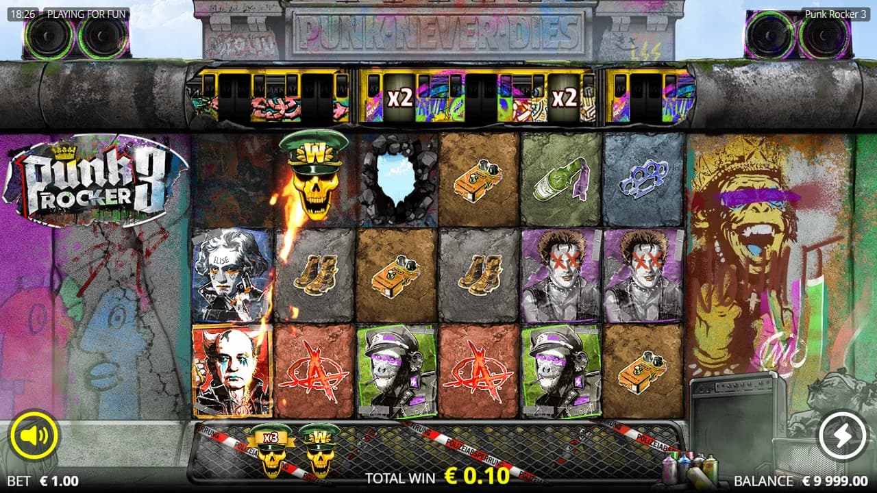 Punk Rocker 3 zrzut ekranu funkcji bonusowej