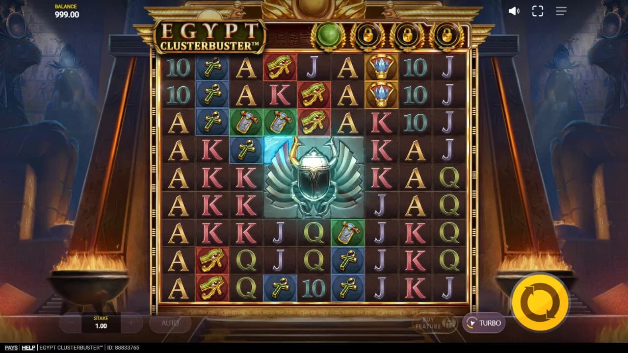 Egypt Clusterbuster™ zrzut ekranu funkcji bonusowej