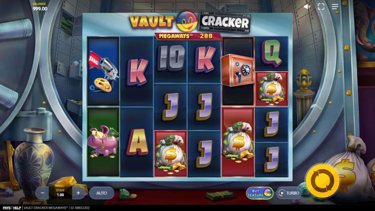 Vault Cracker Megaways™ zrzut ekranu funkcji bonusowej